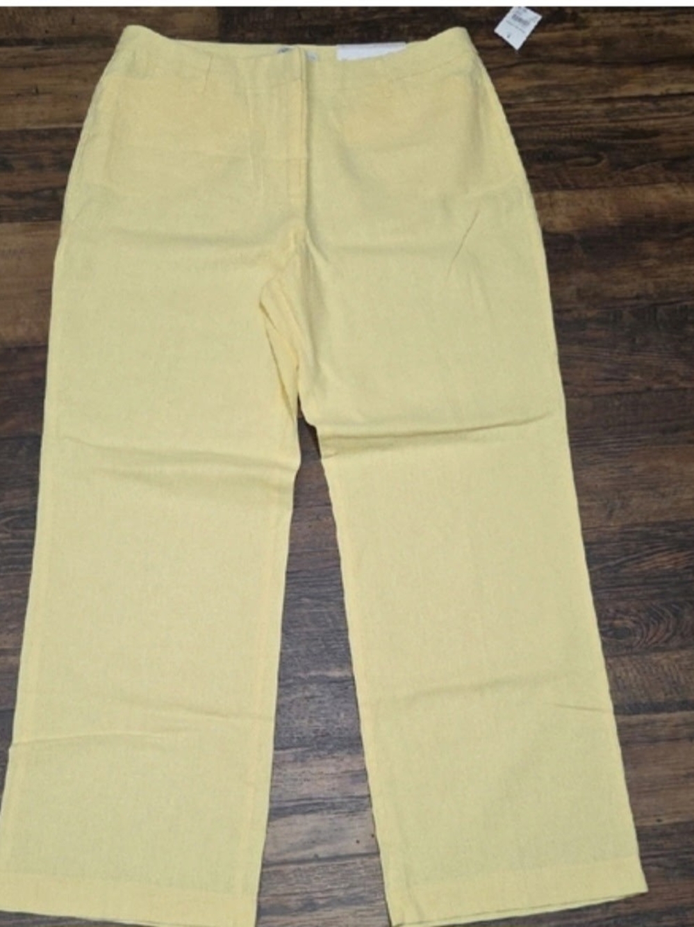 Cato Wide-Leg Pants in Pale Yellow